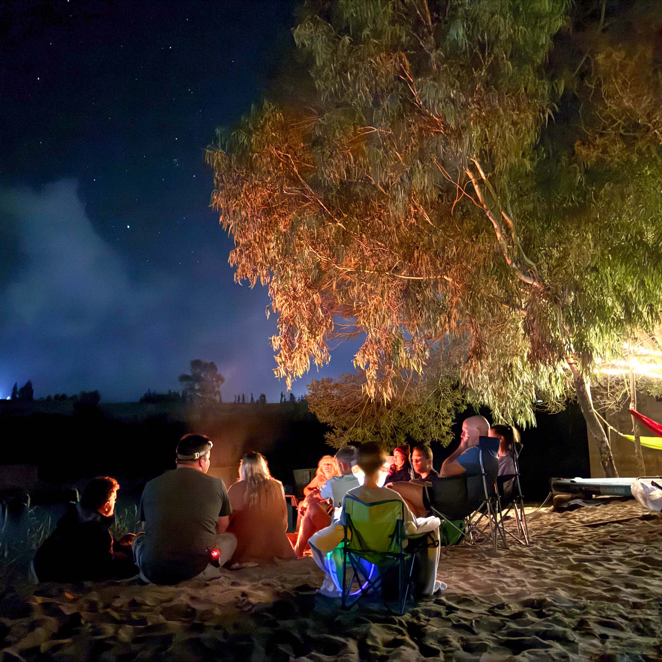 Falcon River – Beach at night-sq